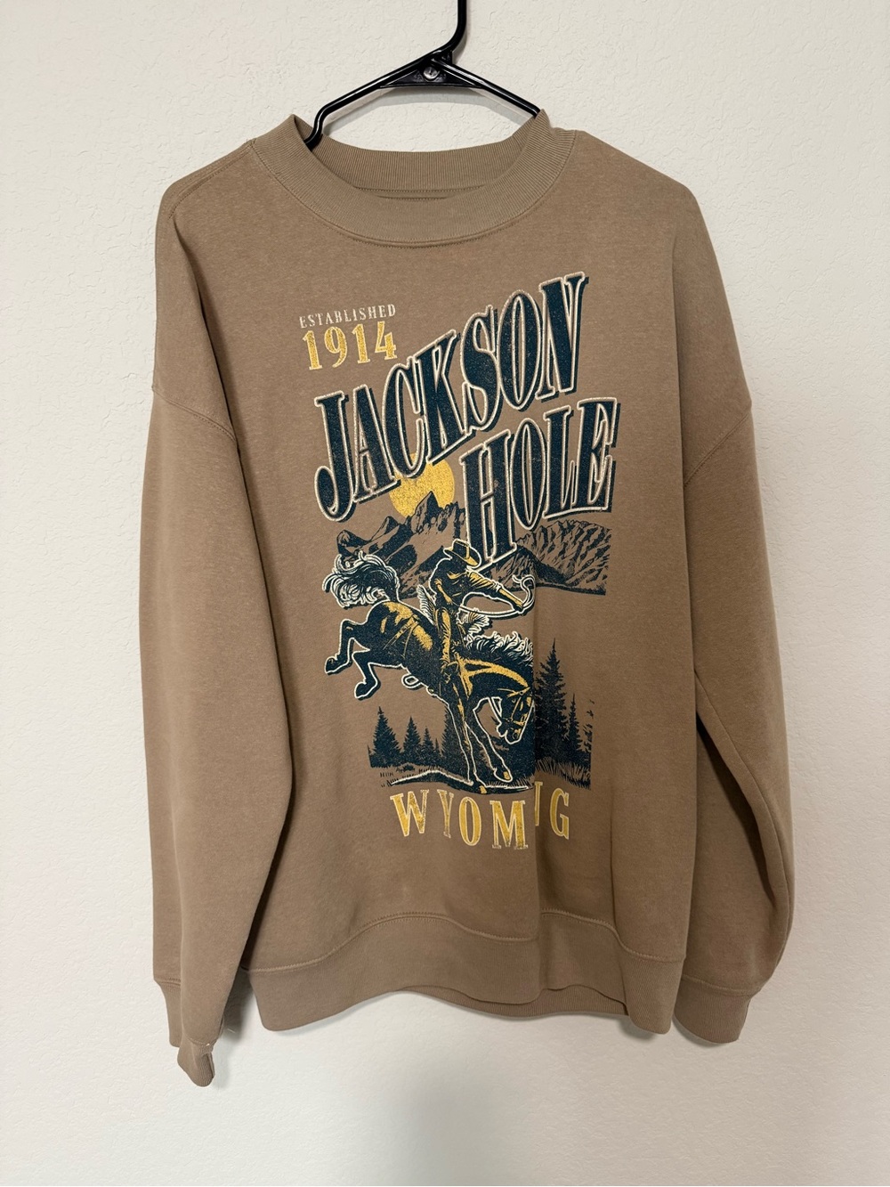 State of Mind Jackson Hole Brown Graphic Sweatshirt
